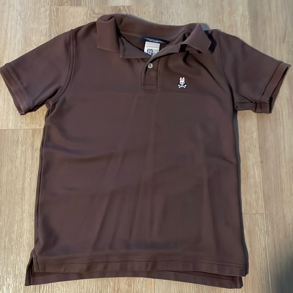 Brown Psycho Bunny Polo (YL 14-16)